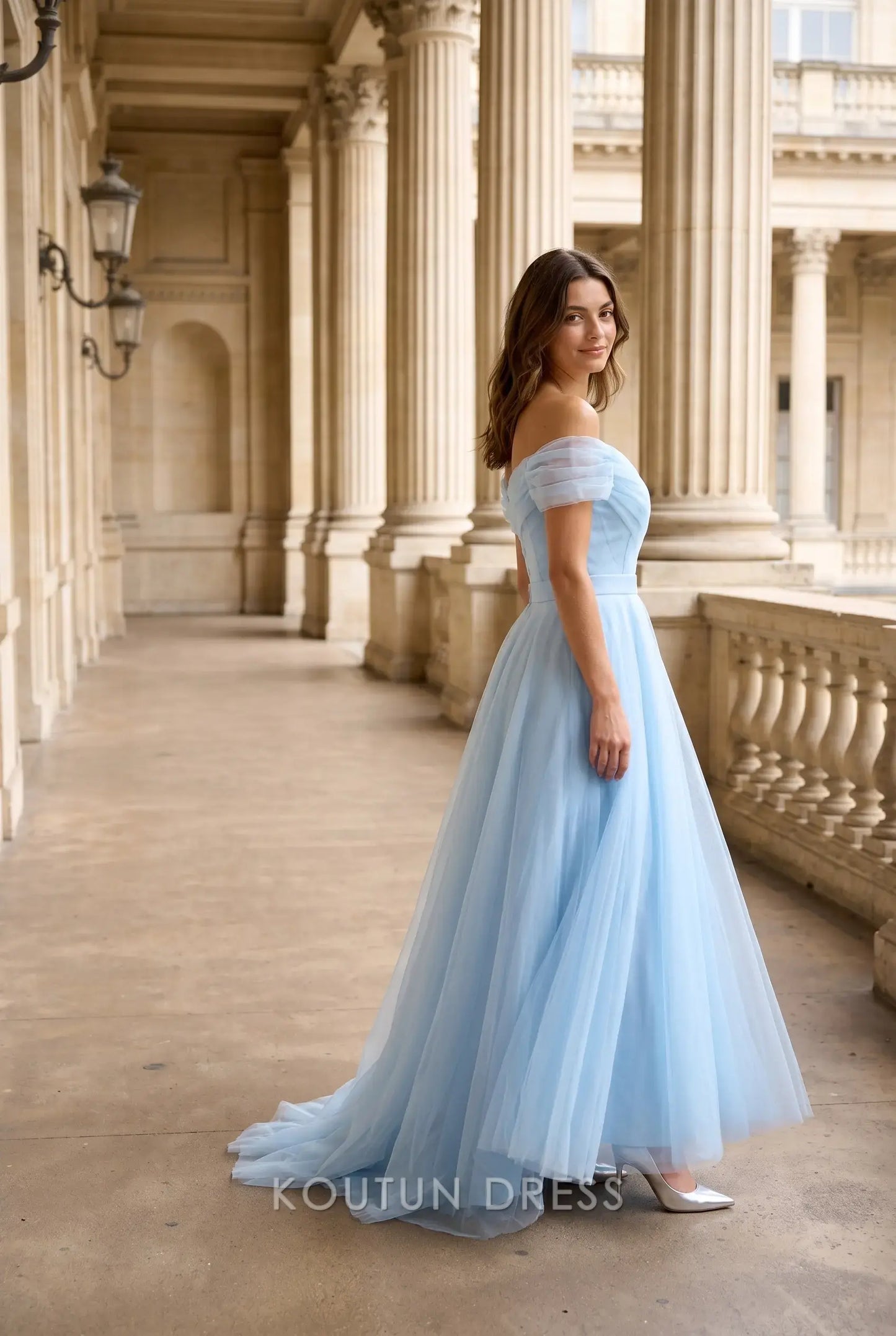 Blue A Line Off the Shoulder Mother Of The Bride/ Groom Dresses Formal Evening Dress