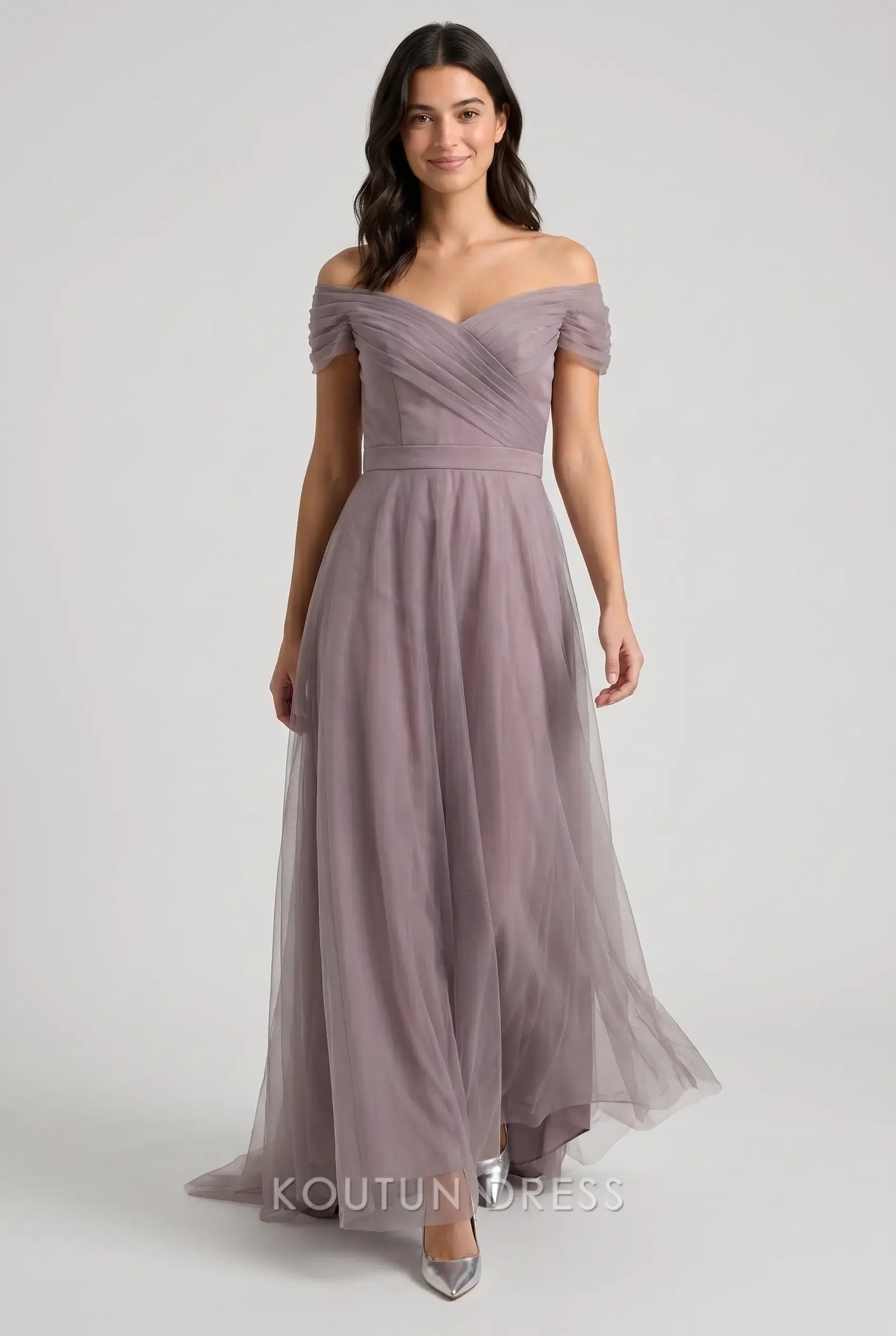 Blue A Line Off the Shoulder Mother Of The Bride/ Groom Dresses Formal Evening Dress