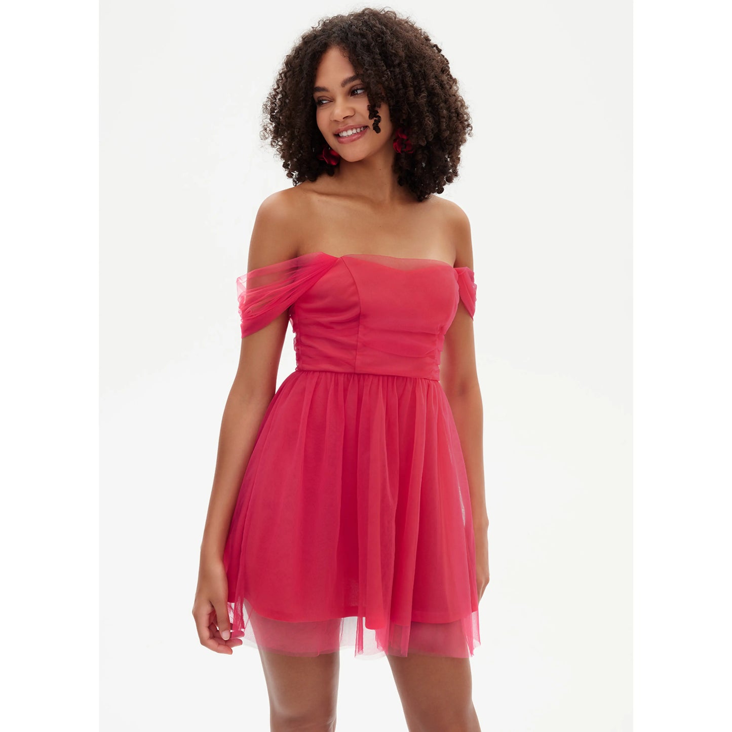 Charming A-Line Sweetheart Sleeveless Ruffled Hot Pink Short Homecoming Dress