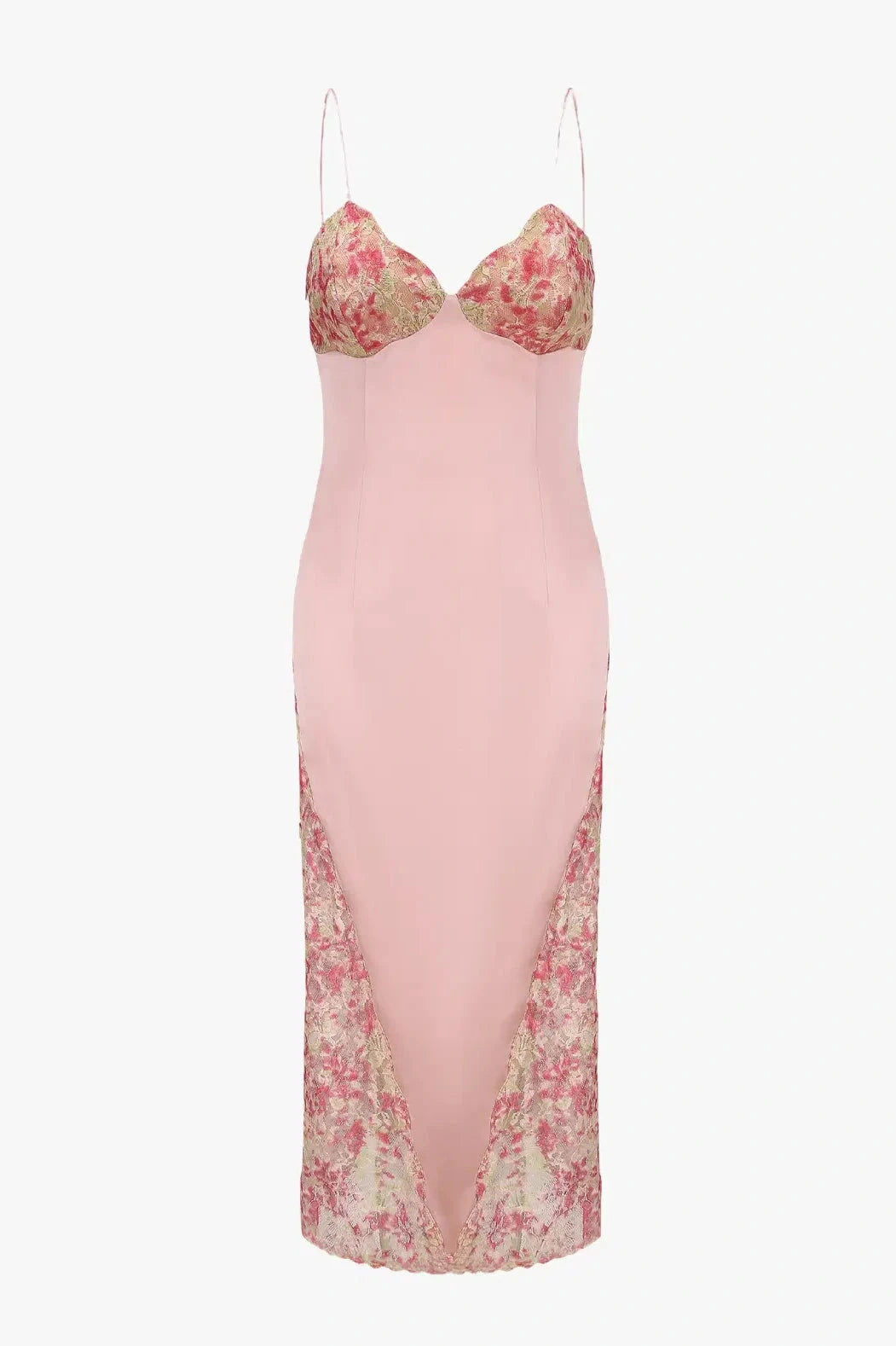 Charming Sheath Sweetheart Sleeveless Floral Vintage Pink Maxi Prom Dresses Women
