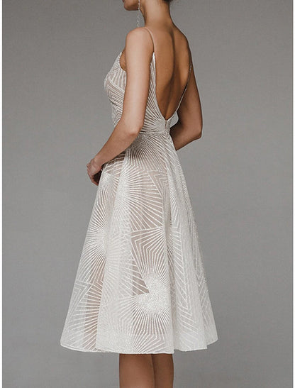 Close-up of floral embroidery detail on the A-Line dress.