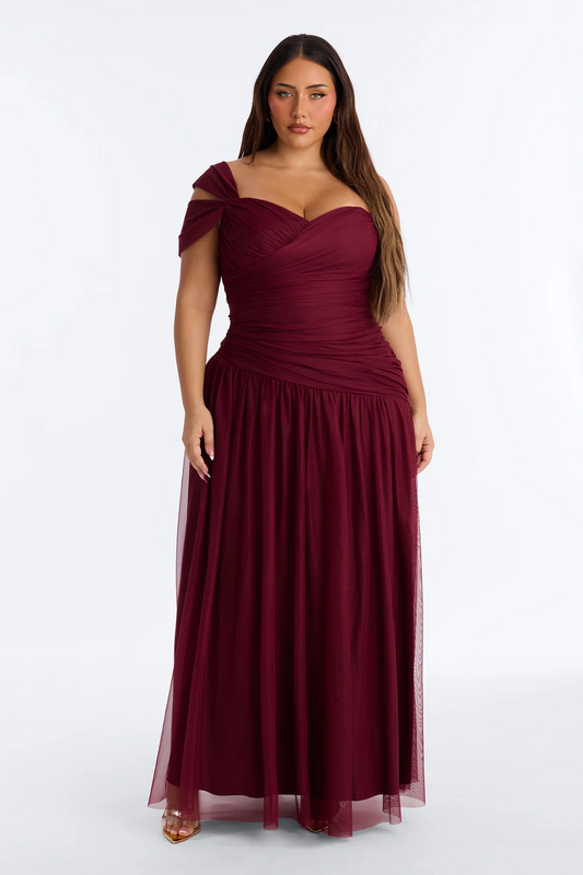 Elegant A Line Sweetheart Off Shoulder Open Back Floor Length Evening Dress
