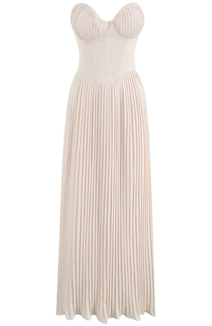 Elegant Light Pink Pleated Sweetheart Neckline Tiered Midi Formal Evening Party Dress
