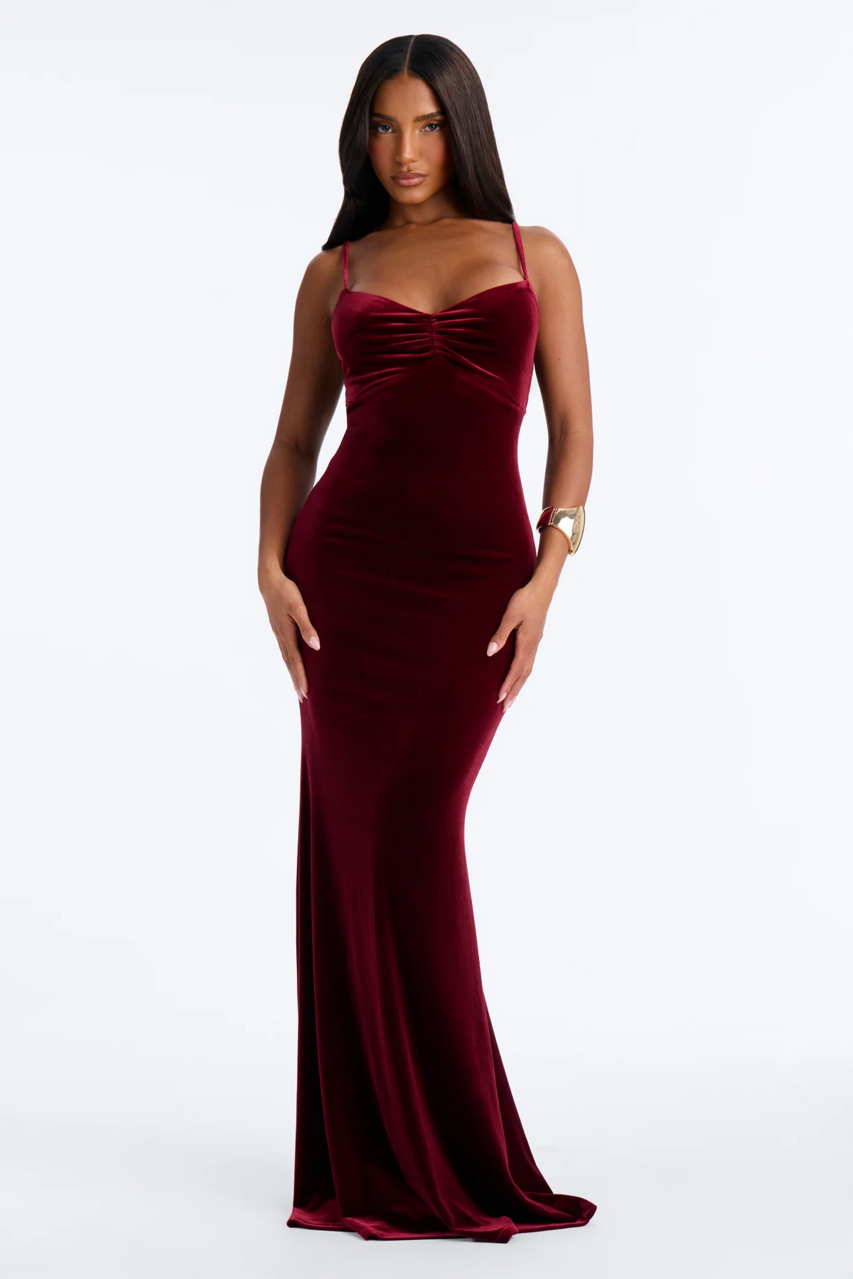 Elegant Mermaid Sweetheart Spaghetti Strap Cutout Long Evening Dress