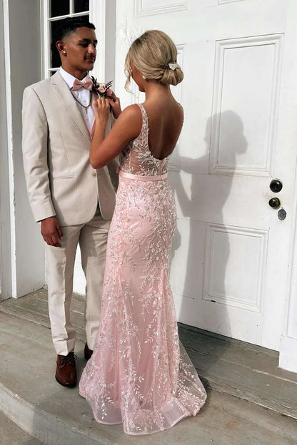 Elegant Spaghetti Strap Square Neck Open Back Corset Detail 3D Floral Sequin Applique Tulle Mermaid Maxi Evening Dress For Formal Evening Prom Wedding Guest Bridesmaid Cocktail Party Gala