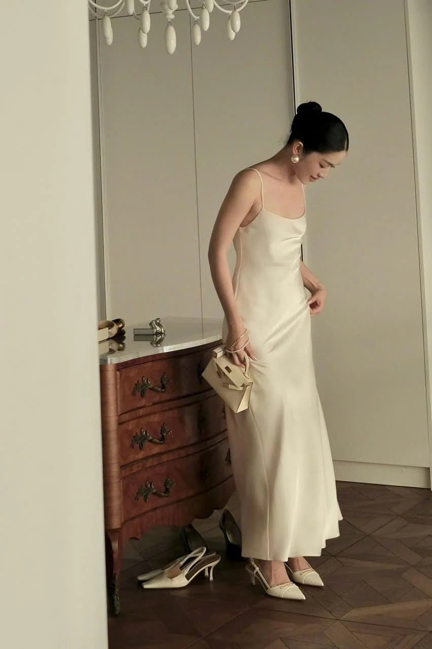 Elegant Sheath Boat Neck Cap Sleeves Sheer Overlay Ivory Floor-Length Prom Dress