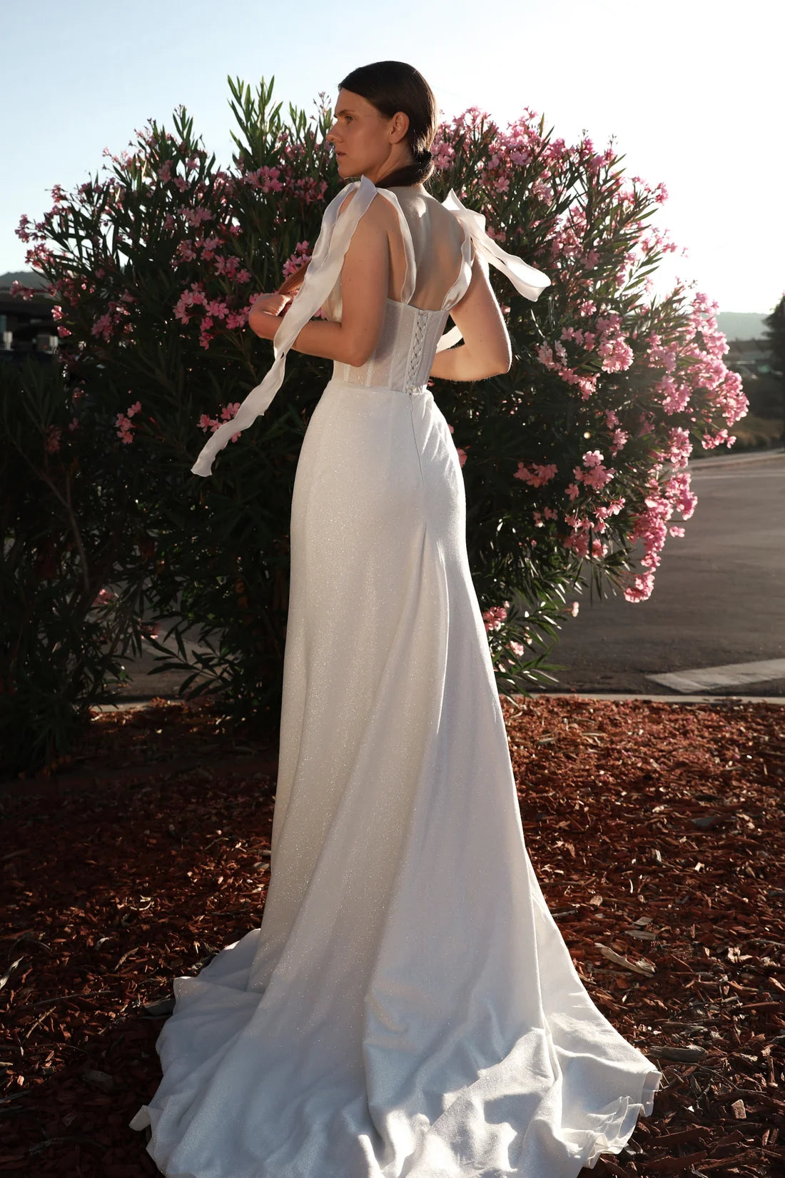 Elegant Sheath Sweetheart Sleeveless Corset Backless Ivory Floor-Length Wedding Dresses Bride Gown