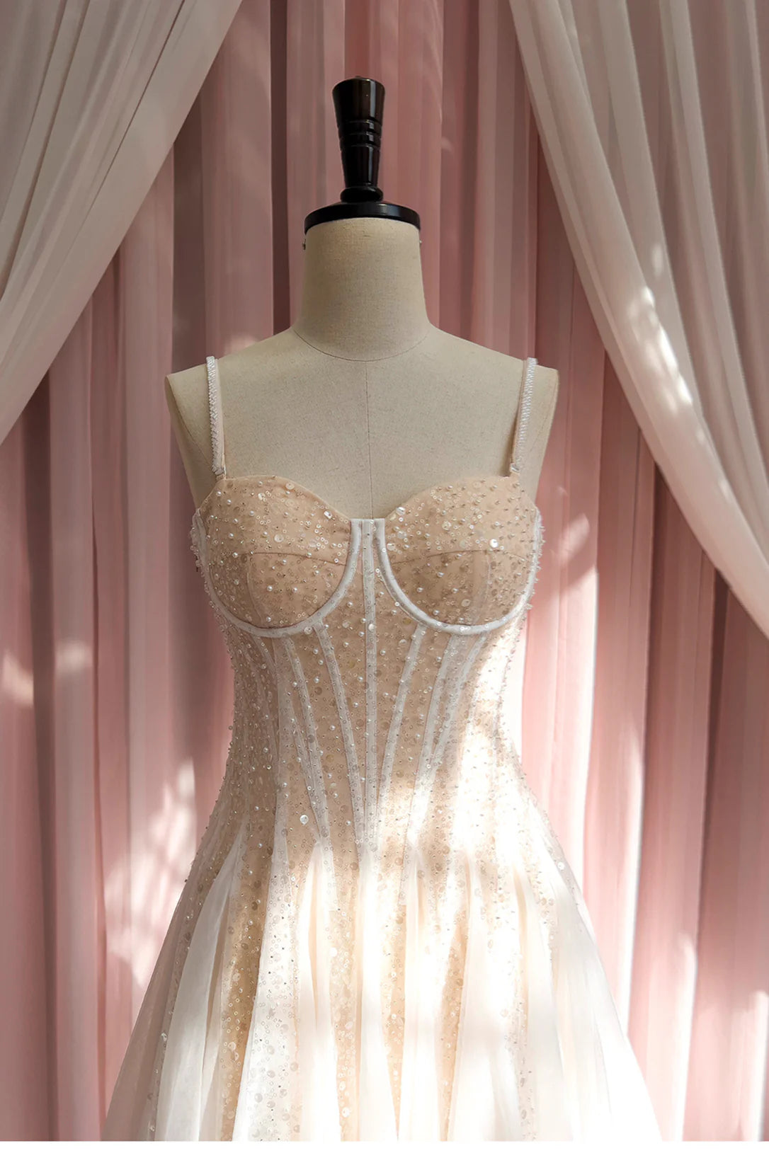 Koutun Dress Champagne Sequin and Beaded A-line Short Dress Homecoming Dress