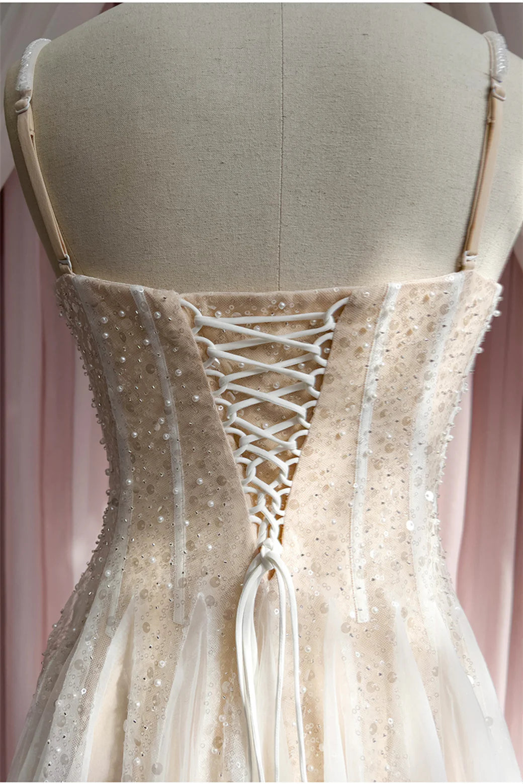 Koutun Dress Champagne Sequin and Beaded A-line Short Dress Homecoming Dress