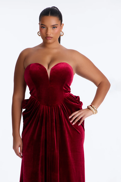 Luxury A Line Strapless Sweetheart Sleeveless Zipper Back Long Evening Dress
