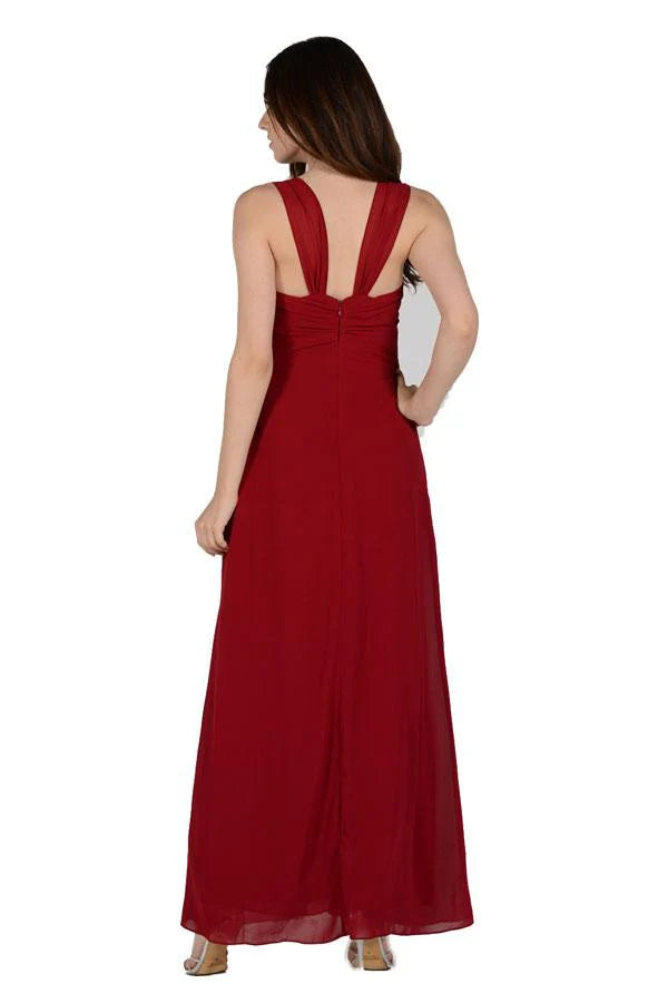 Multi Color Sweetheart Double Strap Beaded Ruched Chiffon Floor Length Formal Evening Prom Dress