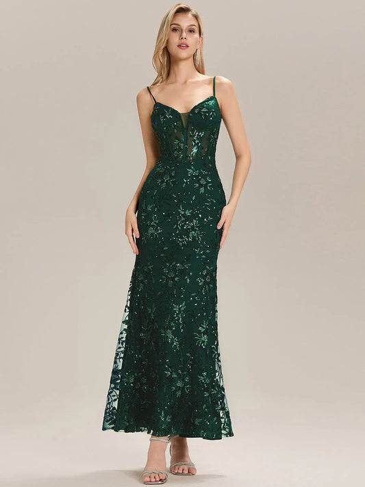 Sequin Mermaid Formal Evening Dress