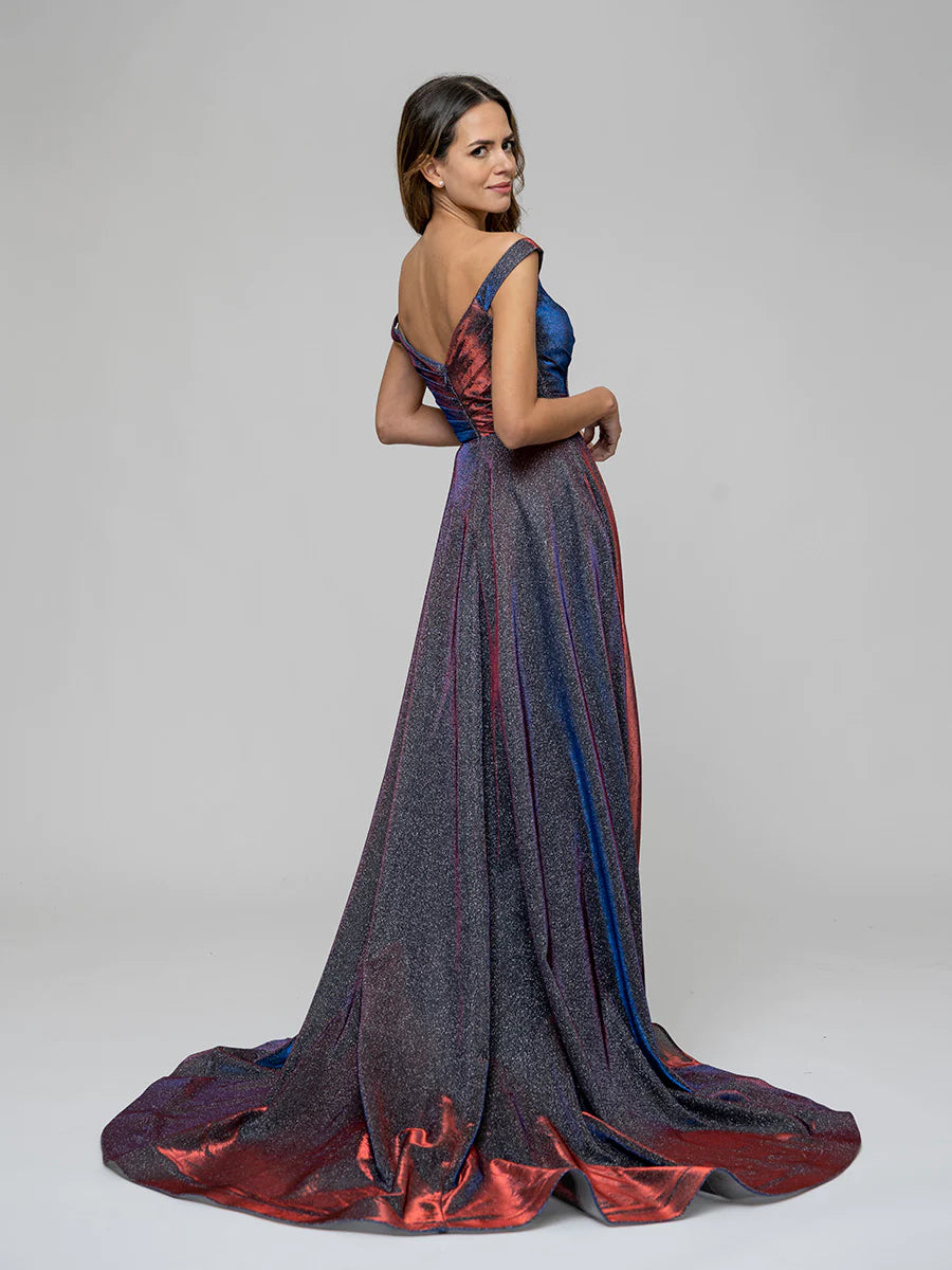 Koutun A Line Off The Shoulder Formal Party Prom Dresses