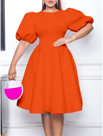 Ruched Crew Neck Short Sleeve Midi Dress Birthday Vacation Black Party Dress Cocktail DressWhite Summer Spring