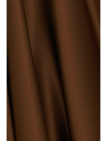 A-Line Evening Gown Elegant Dress Formal Fall Sweep / Brush Train 3/4 Length Sleeve V Neck Satin with Pleats