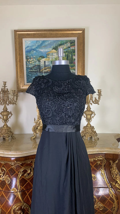 A-Line Formal Embroidery Floor-length Mother of the Bride Dresse Evening Dress