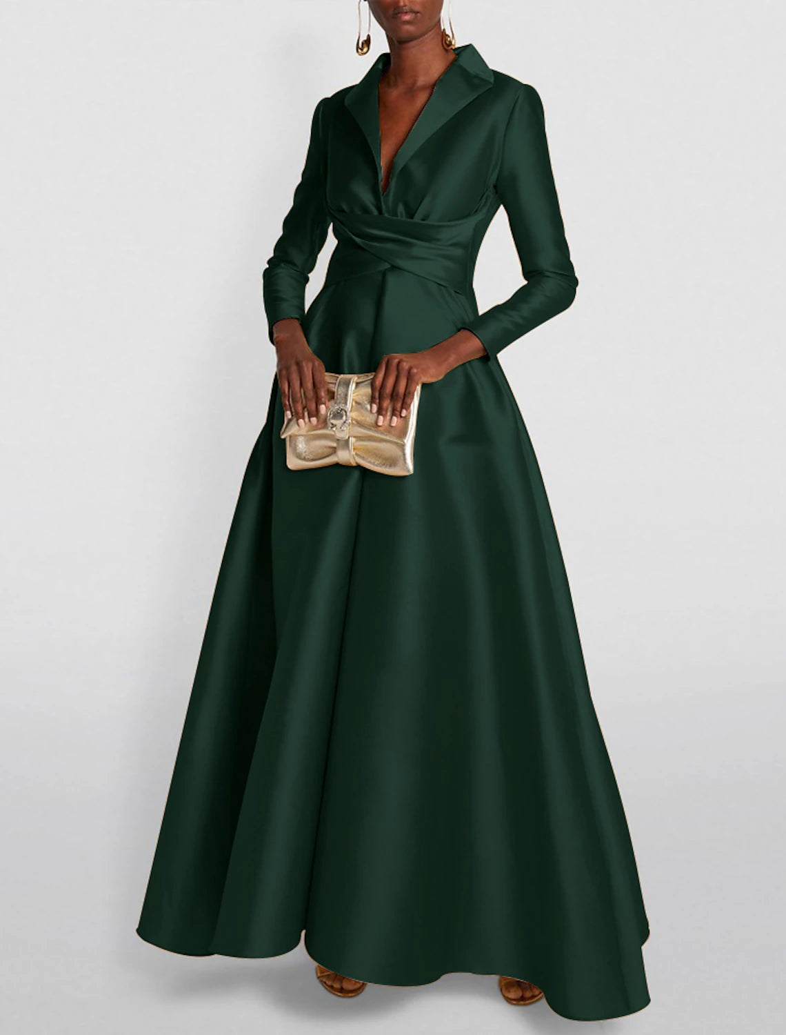 A-Line Evening Gown Elegant Red Green Dress Formal Wedding Guest Floor Koutun Dress A-Line Evening Gown Elegant Red Green Dress Formal Wedding Guest Floor Koutun Dress