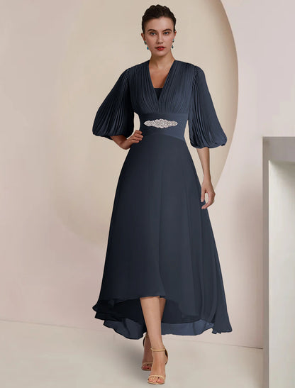 A-Line Mother of the Bride Dress Formal Wedding Guest Party Vintage El Koutun Dress A-Line Mother of the Bride Dress Formal Wedding Guest Party Vintage El Koutun Dress