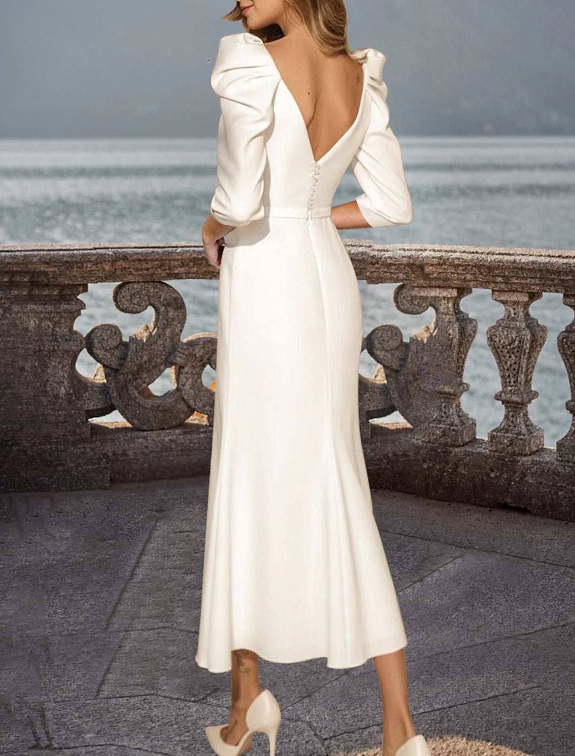 vintage minimalist wedding dress Reception Vintage 1940s / 1950s Simple Wedding Dresses Wedding Dresses –  Koutun Dress