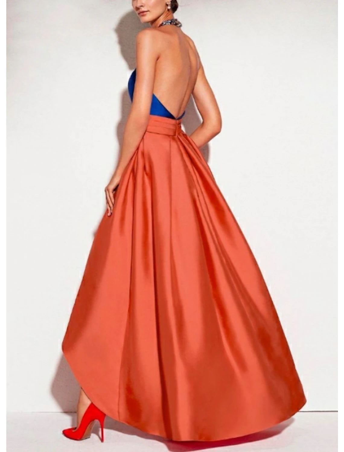 color block prom dress Watch color block maxi dress prom dress cocktail dress on Amazon Live
