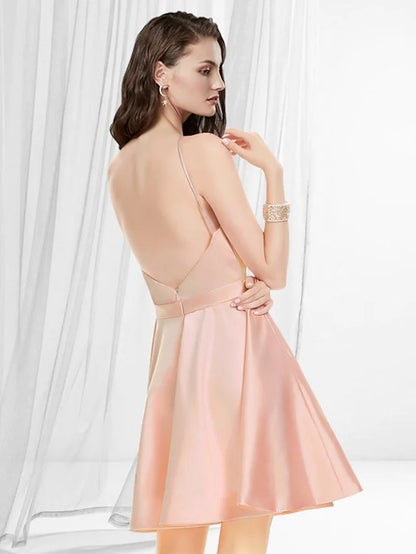 Dresses Reformation Dress  Short  Mini Sleeveless Jewel Neck Satin with Sleek