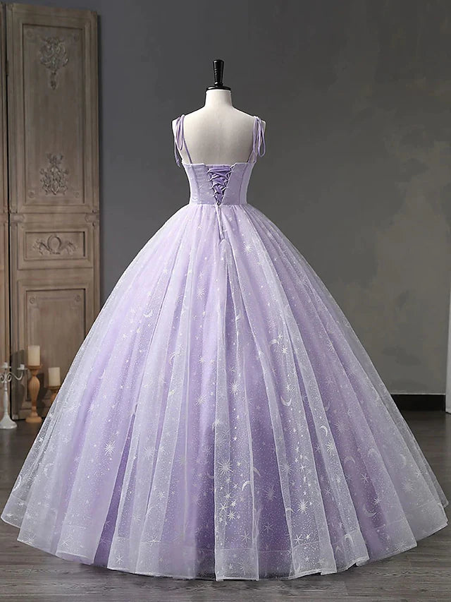 Prom Dresses Minimalist Dress Formal Floor Length Sleeveless Spaghetti Strap Tulle Backless with Pleats Strappy